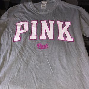 PINK long sleeve grey shirt